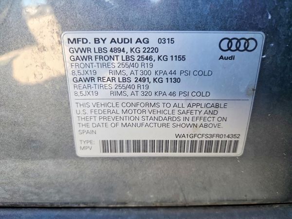 2015 AUDI Q3 quattro Prestige