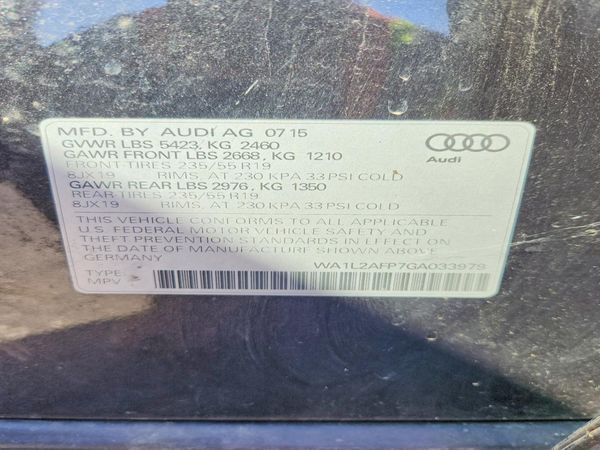 2016 AUDI Q5 quattro Premium Plus