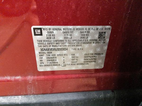 2018 CHEVROLET EQUINOX Premier (1LZ) — VINS