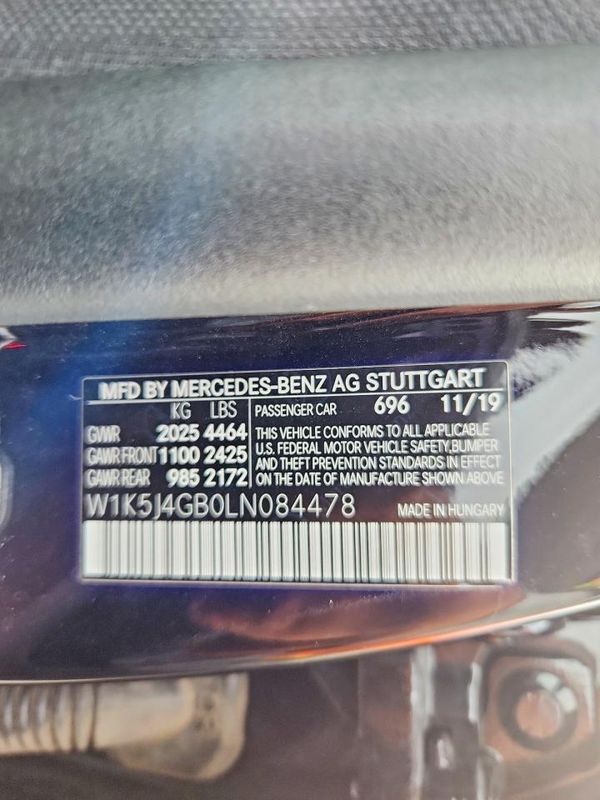 2020 MERCEDES-BENZ CLA CLA250 — VINS