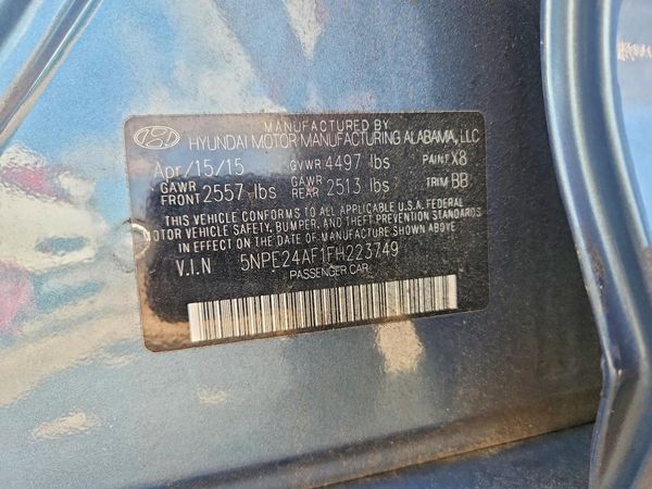 2015 HYUNDAI SONATA SE, ECO