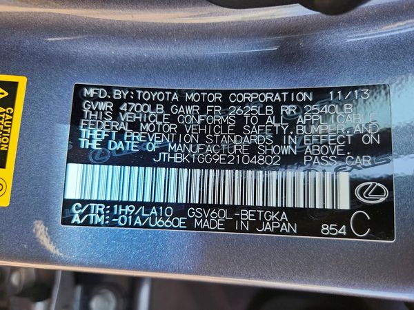 2014 LEXUS ES 350