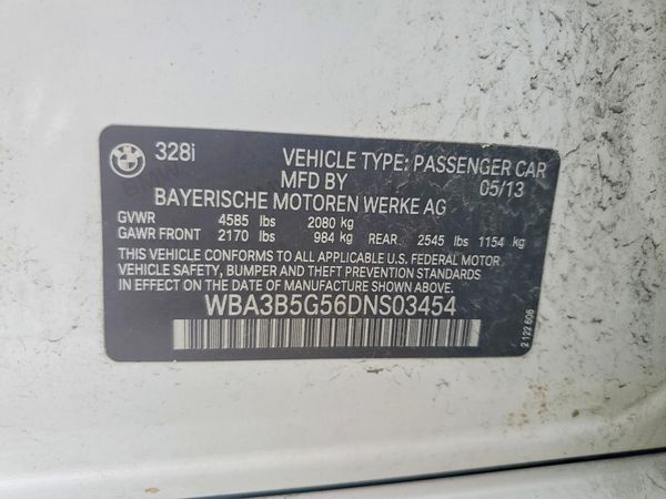 2013 BMW 328 — VINS