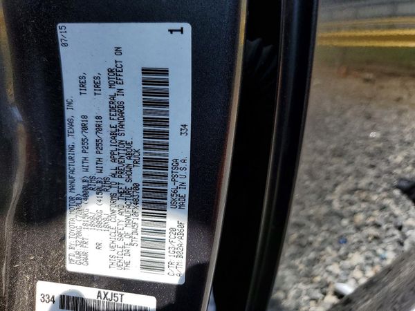 2015 TOYOTA TUNDRA SR5 Grade — VINS