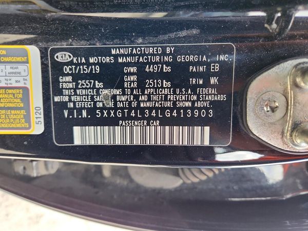 2020 KIA OPTIMA LX, S, SE