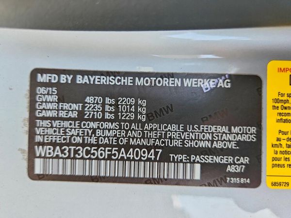 2015 BMW 435