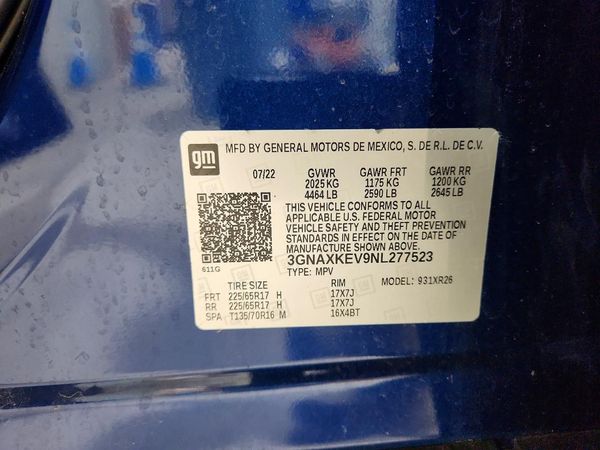 2022 CHEVROLET EQUINOX LT (1LT)