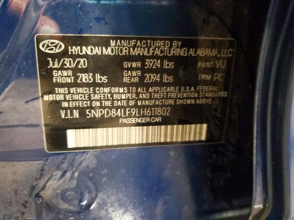 2020 HYUNDAI ELANTRA