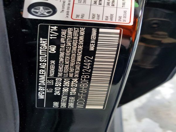 2015 MERCEDES-BENZ E E400