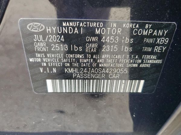 2025 HYUNDAI SONATA — VINS