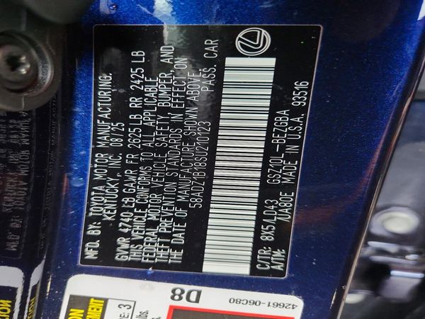 2025 LEXUS ES 350 350 Premium — VINS