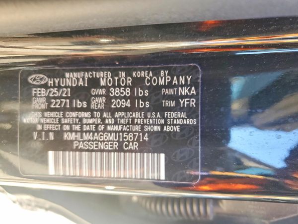 2021 HYUNDAI ELANTRA Blue — VINS