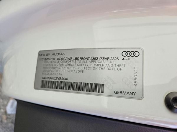 2018 AUDI A5 — VINS