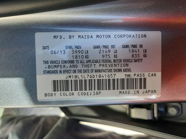 2013 MAZDA 3 Touring/GS — VINS