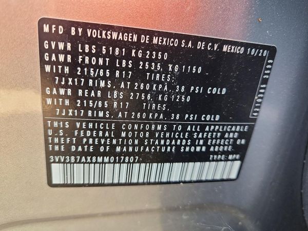 2021 VOLKSWAGEN TIGUAN SE, SE R-Line Black, SEL — VINS