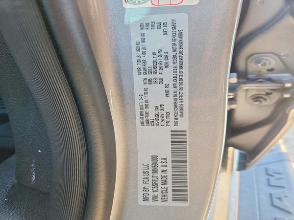 2021 RAM 1500