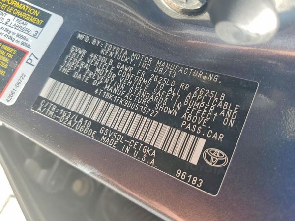 2013 TOYOTA CAMRY