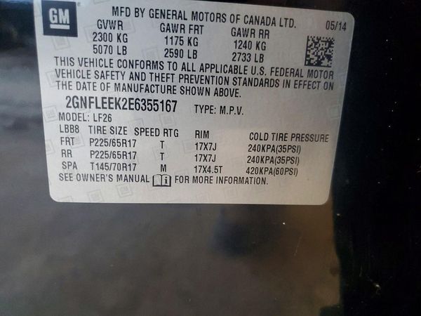 2014 CHEVROLET EQUINOX LS — VINS