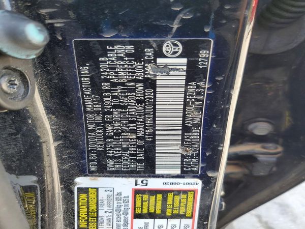 2018 TOYOTA CAMRY L/LE/SE/XLE