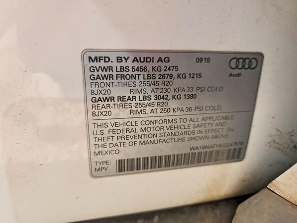 2018 AUDI Q5 quattro Premium Plus