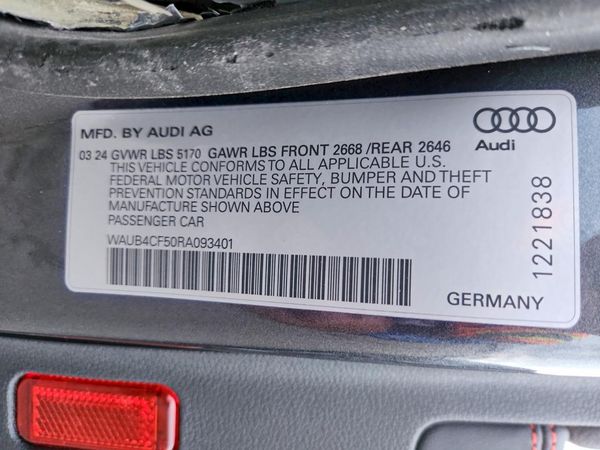 2024 AUDI S5 — VINS