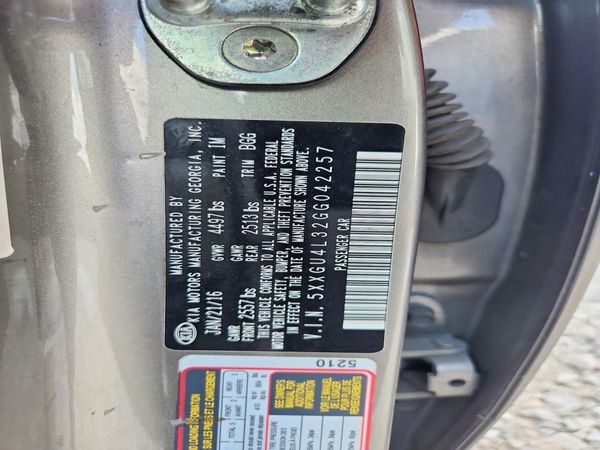 2016 KIA OPTIMA GLS, JSL