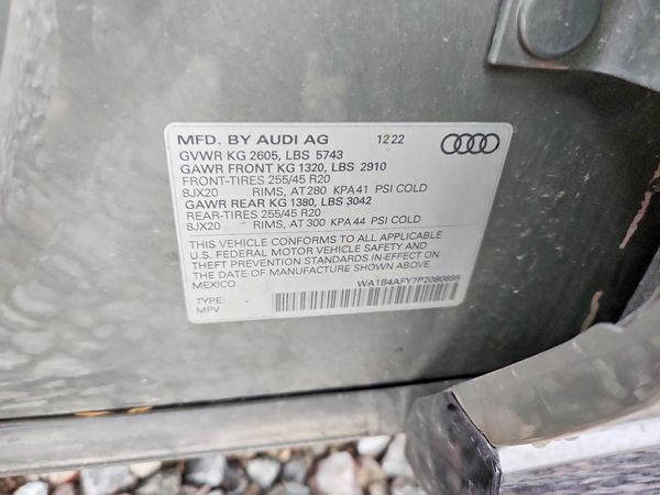 2023 AUDI SQ5 — VINS