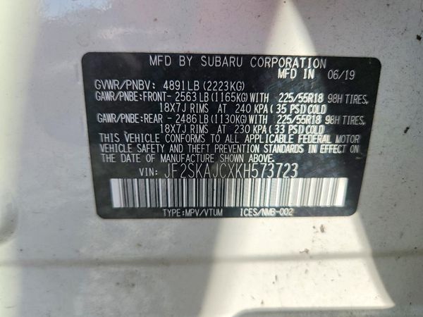 2019 SUBARU FORESTER Sport Base+ES+SMART