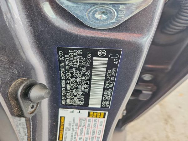 2020 TOYOTA PRIUS — VINS