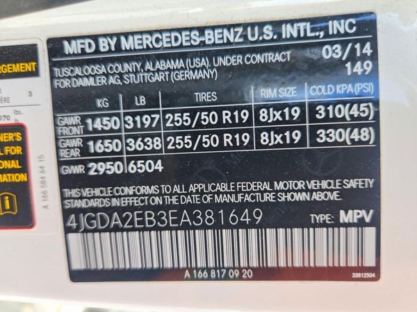 2014 MERCEDES-BENZ M-CLASS
