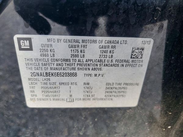 2014 CHEVROLET EQUINOX 1LT