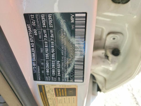 2012 MERCEDES-BENZ GLK GLK350 — VINS