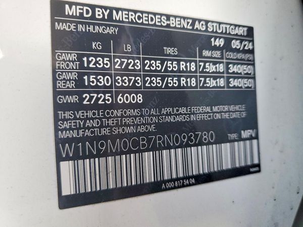 2024 MERCEDES-BENZ EQB EQB 250+