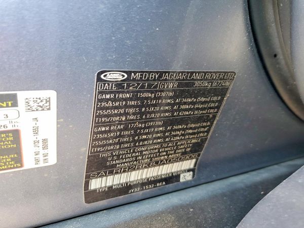 2018 LAND ROVER DISCOVERY HSE — VINS