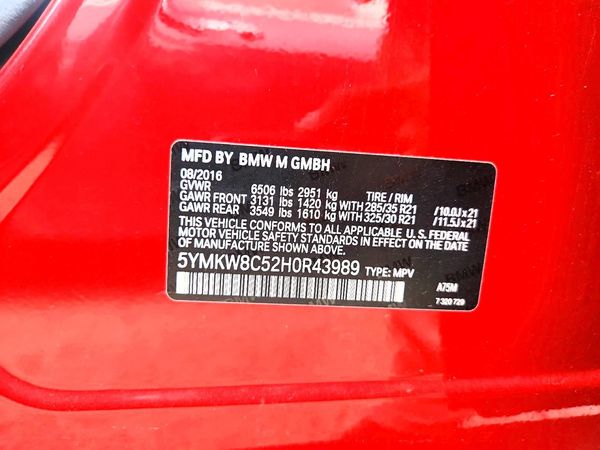 2017 BMW X6 X6 M
