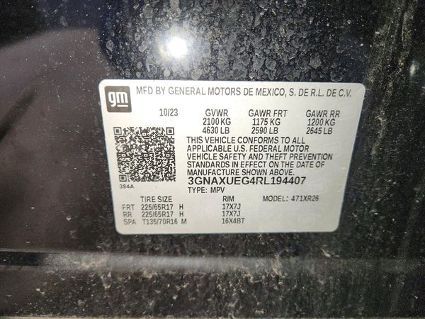 2024 CHEVROLET EQUINOX LT (1LT) — VINS