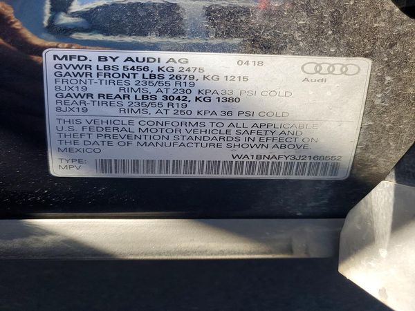 2018 AUDI Q5 quattro Premium Plus