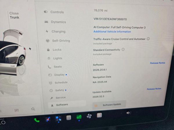 2022 TESLA MODEL 3 — ODOM