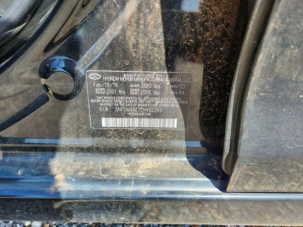 2014 HYUNDAI ELANTRA — VINS