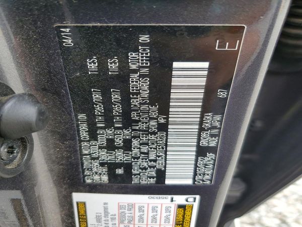 2014 TOYOTA 4RUNNER Base — VINS