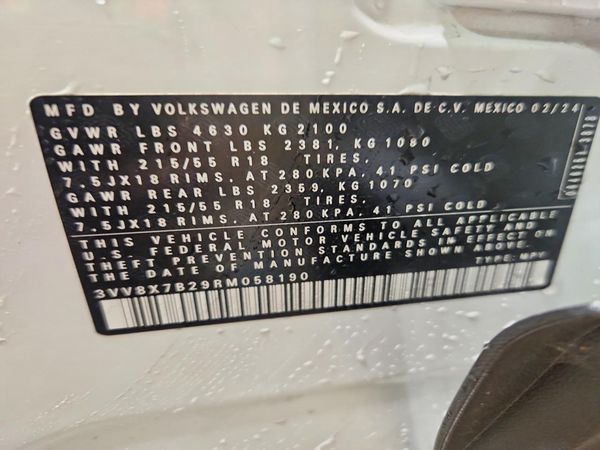 2024 VOLKSWAGEN TAOS — VINS