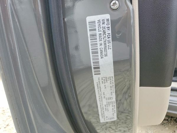 2021 CHRYSLER PACIFICA — VINS