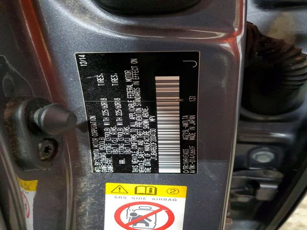 2015 LEXUS NX — VINS