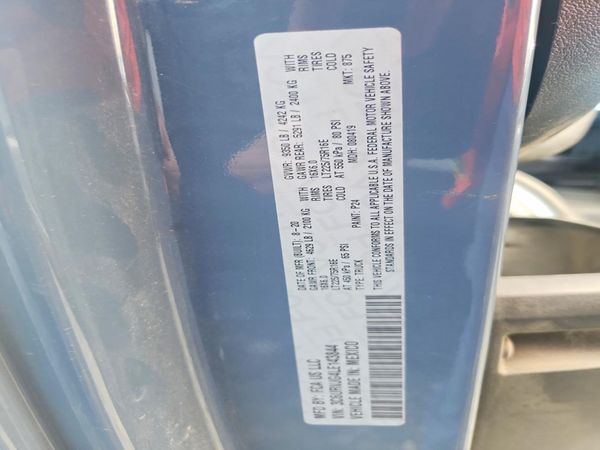 2020 RAM PROMASTER 3500 VF — VINS