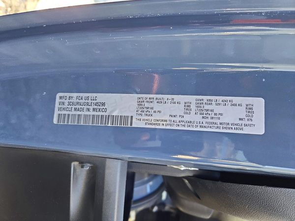 2020 RAM PROMASTER 3500 VF — VINS