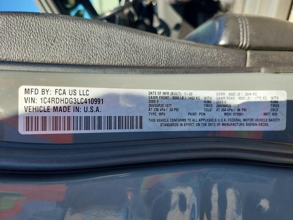 2020 DODGE DURANGO GT