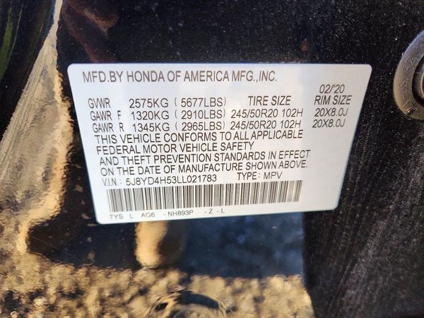 2020 ACURA MDX SH-AWD TECH 7P