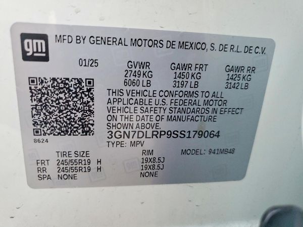 2025 CHEVROLET EQUINOX LT — VINS