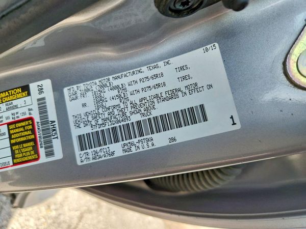 2016 TOYOTA TUNDRA SR5