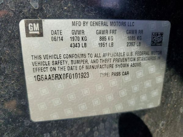 2015 CADILLAC ATS Standard — VINS